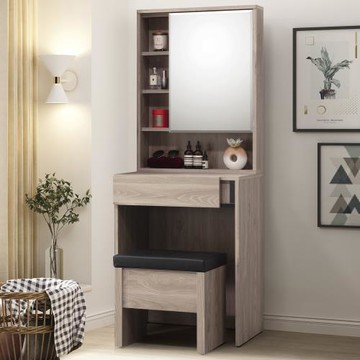 【Homelike】 喜家居2尺化妝桌椅組(2043)