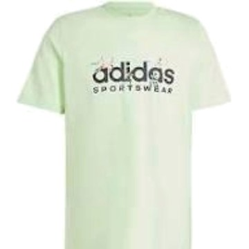 adidas Landscape Sportswear Graphic T-Shirt Asia Sizing 'Green Black'