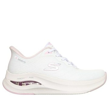 SKECHERS Skechers 思克威爾 Arch Fit Skech-Air [150791WLPK] 女 休閒鞋 舒適 白 粉紅