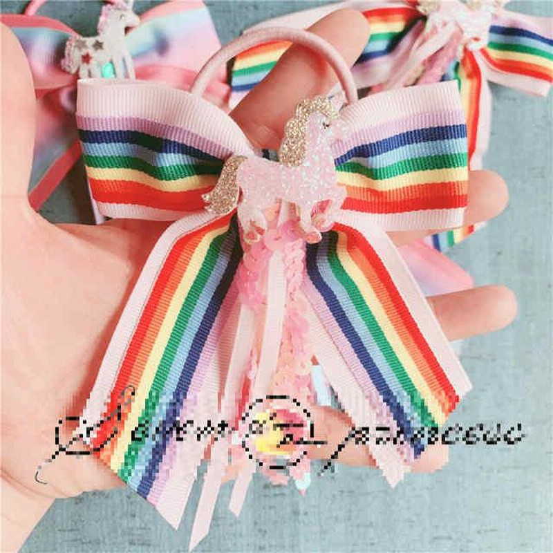 レインボー　虹　ベビーキッズヘアクリップ　ヘアゴム　ヘアピン レインボー 虹 ベビーキッズヘアクリップ ヘアゴム ヘアピン 【公式通販】