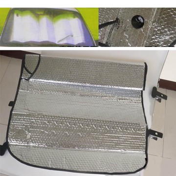 A0373前檔單面鋁箔氣泡棉遮陽板 前擋玻璃遮陽簾 汽車遮陽 隔熱板，特殊銀質反射光源，涼夏消散暑氣!!