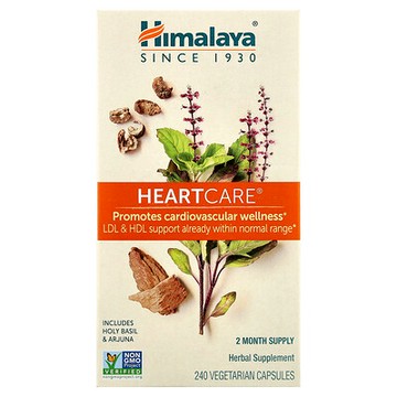 Himalaya, HeartCare®，240 粒素食膠囊