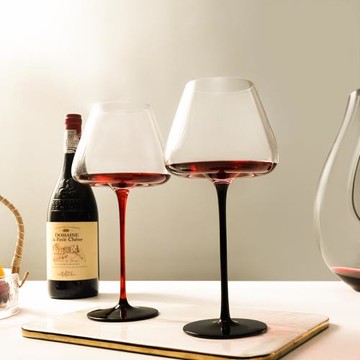 歐式奢華紅酒杯細桿薄壁香檳杯家用葡萄酒杯白葡萄酒杯勃艮第酒杯