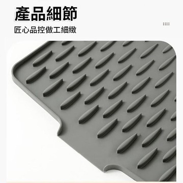 💕首發特殺  廚房檯面防燙加厚矽膠墊 斜坡固定鍋墊菜板 瀝水墊防滑墊子