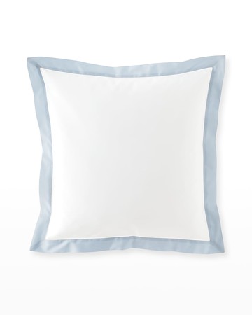 Organic Sateen Border 612 Thread Count Euro Sham