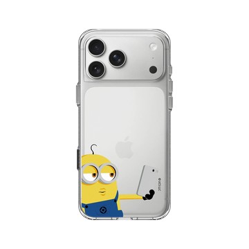 iPhone 17 Pro Max Clear Case（相機按鈕） 透明 - Minions - Minions - Take a Selfie