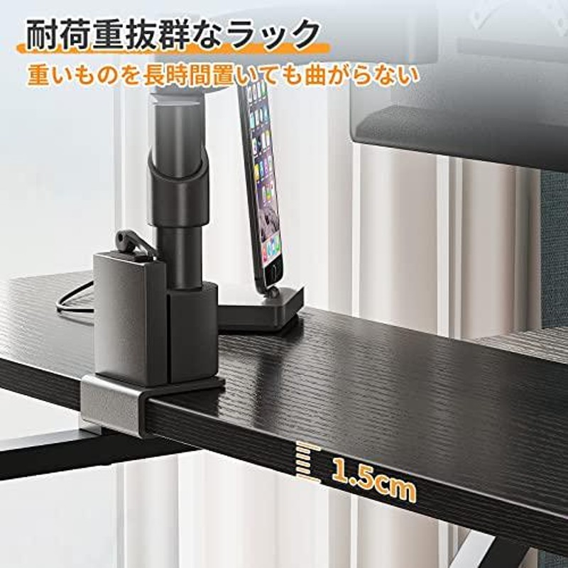 KKL パソコンデスク おしゃれ モニター台付き 幅70cm×奥行60cm 机 PC