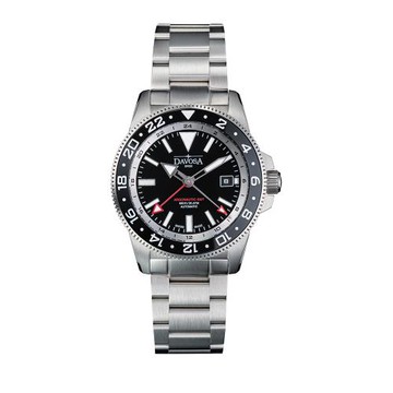 DAVOSA 161.542.50 ARGONAUTIC WORLD TRAVELLER 世界旅行者GMT雙十區錶神秘黑色41.5mm