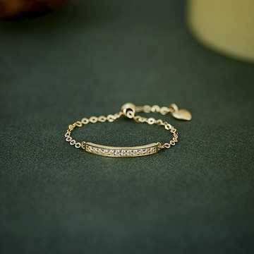 🧨新年快樂🧡快速出貨【OCTOBER 16Th】S925純銀輕奢一字排鑽抽拉可調式戒指 開運 生日禮物 閨蜜禮物 情人節禮物 交換禮物 客製化禮物 0223