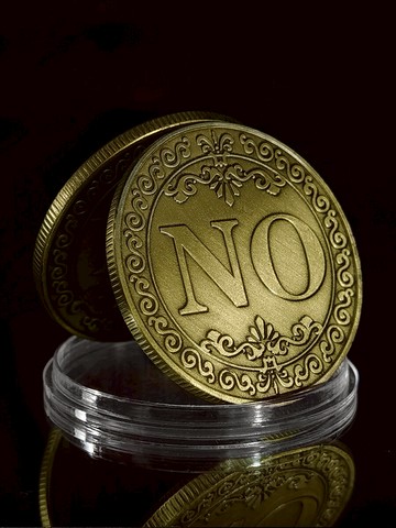 YES NO決策幣魔術硬幣收藏 復古古青銅許愿幸運幣花式金幣銀幣