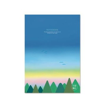 珠友Chuyu A4定頁筆記(大格)/晚霞/NB-13040-02/297x210x3mm