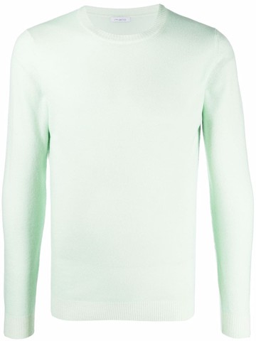 Malo - fine-knit cashmere-blend jumper - men - Cashmere/Polyamide - 56 - Green