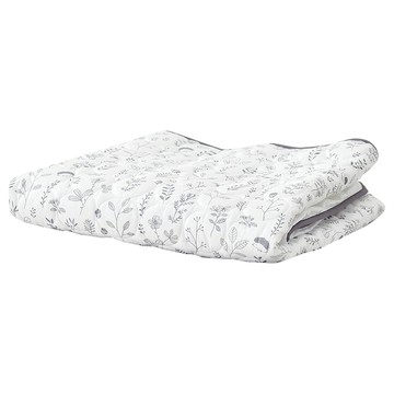 ahtty blanc 兒童質感印花保潔墊 草葉款 S(75 x 110cm) 1入  草葉款 白色