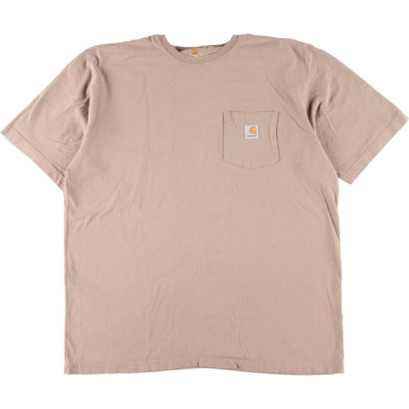 古着 カーハート Carhartt ORIGINAL FIT 半袖 ワンポイントロゴ