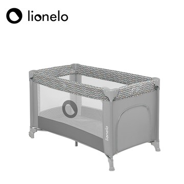 【Lionelo】Stefi  二合一遊戲嬰兒床-多彩灰