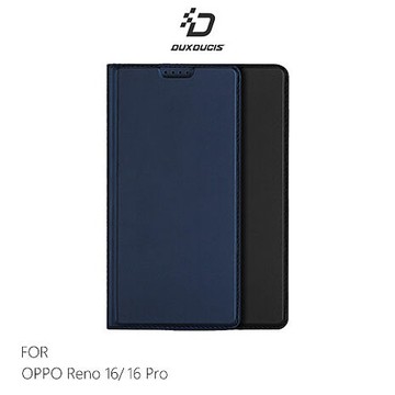 DUX DUCIS OPPO Reno 16/16 Pro SKIN Pro 皮套 側翻皮套黑色