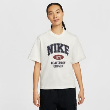 NIKE 短袖上衣 女 寬鬆版型 AS W NSW SS BOXY RETRO TEE GCE 米 IH0825-133