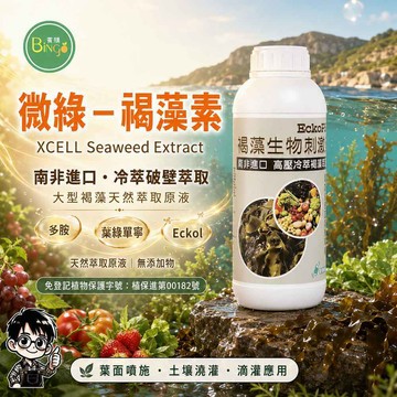 賓購 褐藻精冷壓萃取 抗逆境回復 細胞活化 果樹生長 植物抗寒 植物抗熱 植物性賀爾蒙 植物災後修復 海藻肥