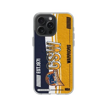 iPhone 15 Pro Max Clear 透明 - NBA - 復古球員卡-金州勇士 Golden State Warriors - Vintage Card