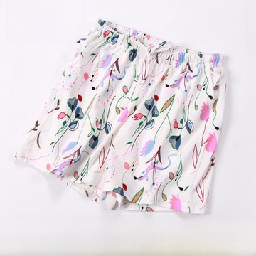 睡褲女夏純棉薄款居家短褲五分褲家居褲大碼全棉可外穿大褲衩夏季