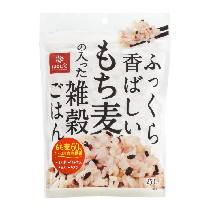 はくばく ふっくら香ばしいもち麦の入った雑穀ごはん 250g