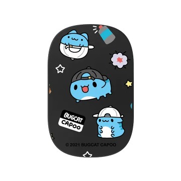 固架 MAX- MagSafe 兼容 黑 - 貓貓蟲咖波 Bugcat Capoo - 街頭咖波