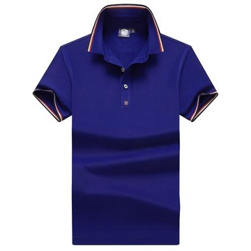 紅色保羅休閑工裝青年夏季polo衫