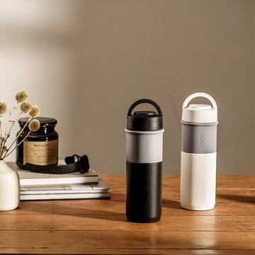 【預購】JIN真瓷系列 陶瓷環保提手杯500ML(5色) 粉