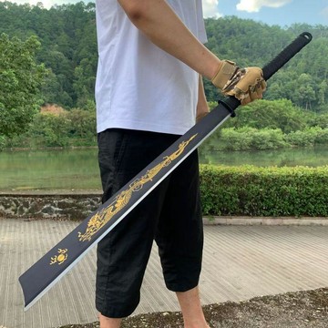 ⭐全場免運⭐龍泉武術大刀高錳鋼一體唐橫刀戶外車載防身防身長刀劍合法未開刃