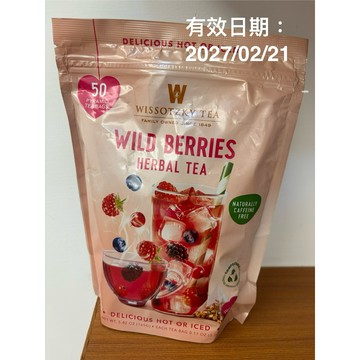 小老虎🐯代購 WISSOTZKY 野莓風味草本茶（50包入）無咖啡因 莓果茶包 熱飲冰飲皆宜