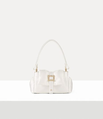 Vivienne Westwood Hazel Mini Treasure Handbag Satin Db Ivory