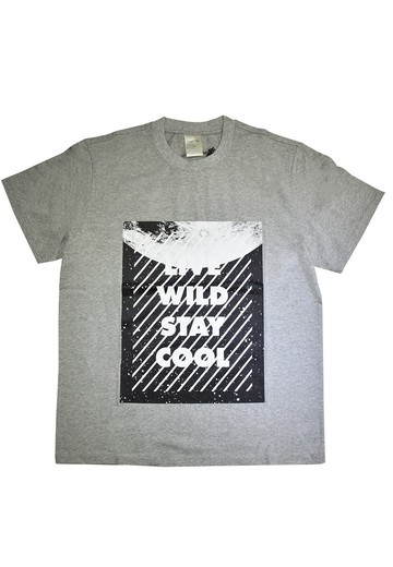 美國Fools Day Moon Box Grey Tee