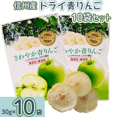 ふるさと納税 高森町 信州産　ドライ青りんご　10袋セット