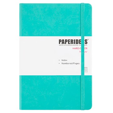 PAPERIDEAS A5 硬皮 188頁 橫線筆記本  蒂芙尼藍  1本