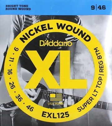 美國製原廠公司貨 Daddario EXL125 (.009-.046)防潮包裝電吉他弦【唐尼樂器】