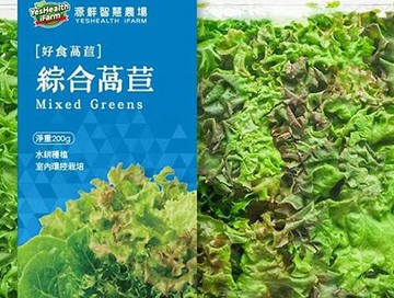 [COSCO代購6] W960217 源鮮 綜合萵苣盒 200公克 X 4入