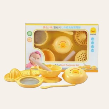 Piyo Piyo 黃色小鴨 嬰幼兒七件組食物調理器