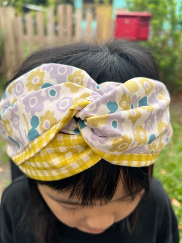 手作花布綁結髮帶 – 文青/自然/日系簡約