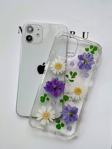 手作押花手機保護殼| iPhone 13 | 小清新