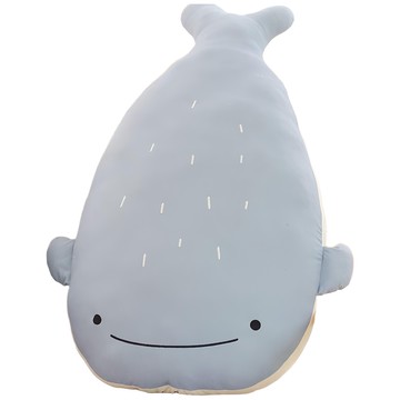 西格傢飾 北歐清新系列 安撫抱枕 牛奶絨毛面料 PP棉填充 29x69cm  40 x 72cm  胖胖魚