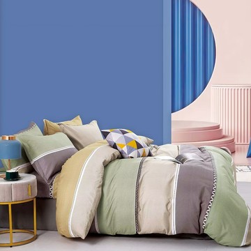 A-ONE 雪紡棉床包組 環保印染 吸濕透氣 SGS檢驗合格  單人  光年 多色