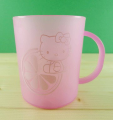 【震撼精品百貨】Hello Kitty 凱蒂貓~杯子~粉檸檬