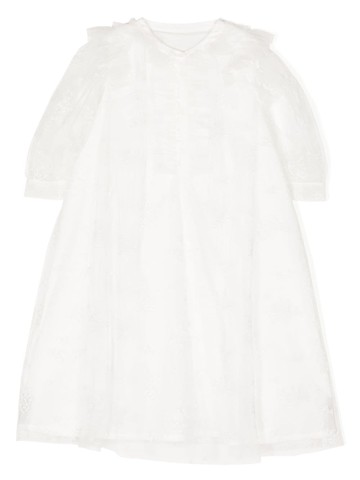 jnby by JNBY - embroidered loose-fit dress - kids - Polyamide - 10 yrs - White