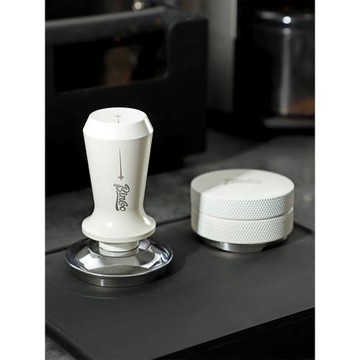 咖啡壓粉器意式咖啡機彈力51/58mm螺紋壓粉錘布粉器底座三件套