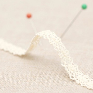 HAPPY BEARS 雙面扭花蕾絲 10mm x 180cm  2捲  自然原色