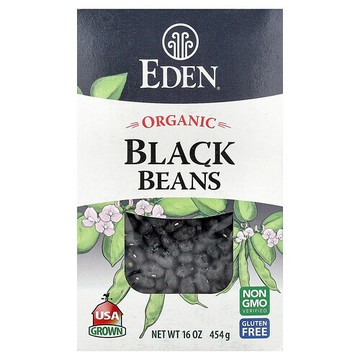 Eden Foods, 有機黑豆，16 盎司（454 克）