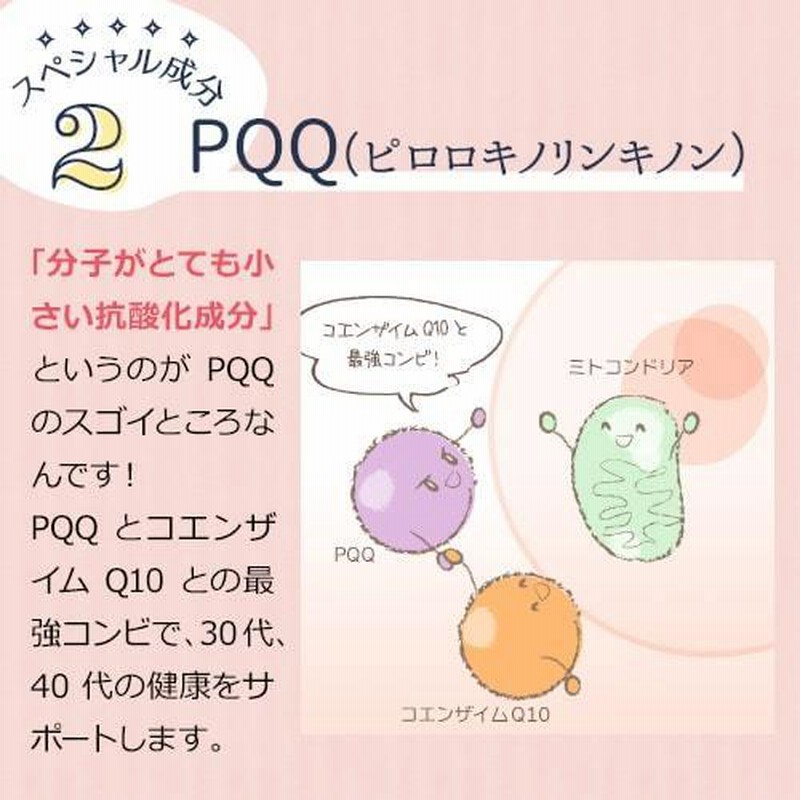 ミトコンドリア サプリ ミトコン Q10＋PQQ(60カプセル) 還元型