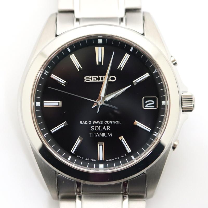 美品！ SEIKO セイコー メンズ チタン 電波ソーラー SBTM217