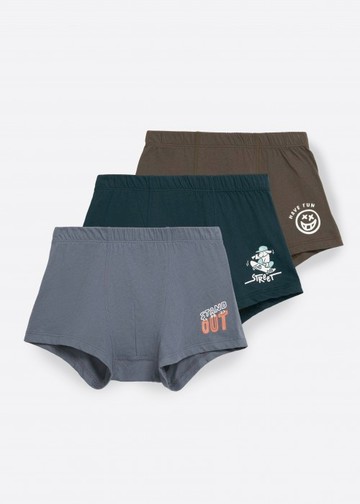 男童三入組_Street Boys．內包緊帶平口內褲(帥氣街頭)