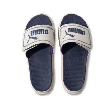 Puma SoftridePro Slide 24 V 男 棕藍 魔鬼氈 運動 拖鞋 39543110